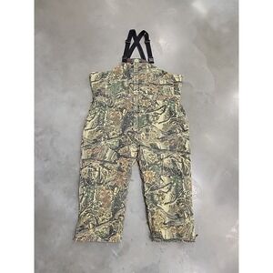 Cabelas Insulated Camo Bib Overalls Mens 5XL Short Hunting Cold Weather Big Man